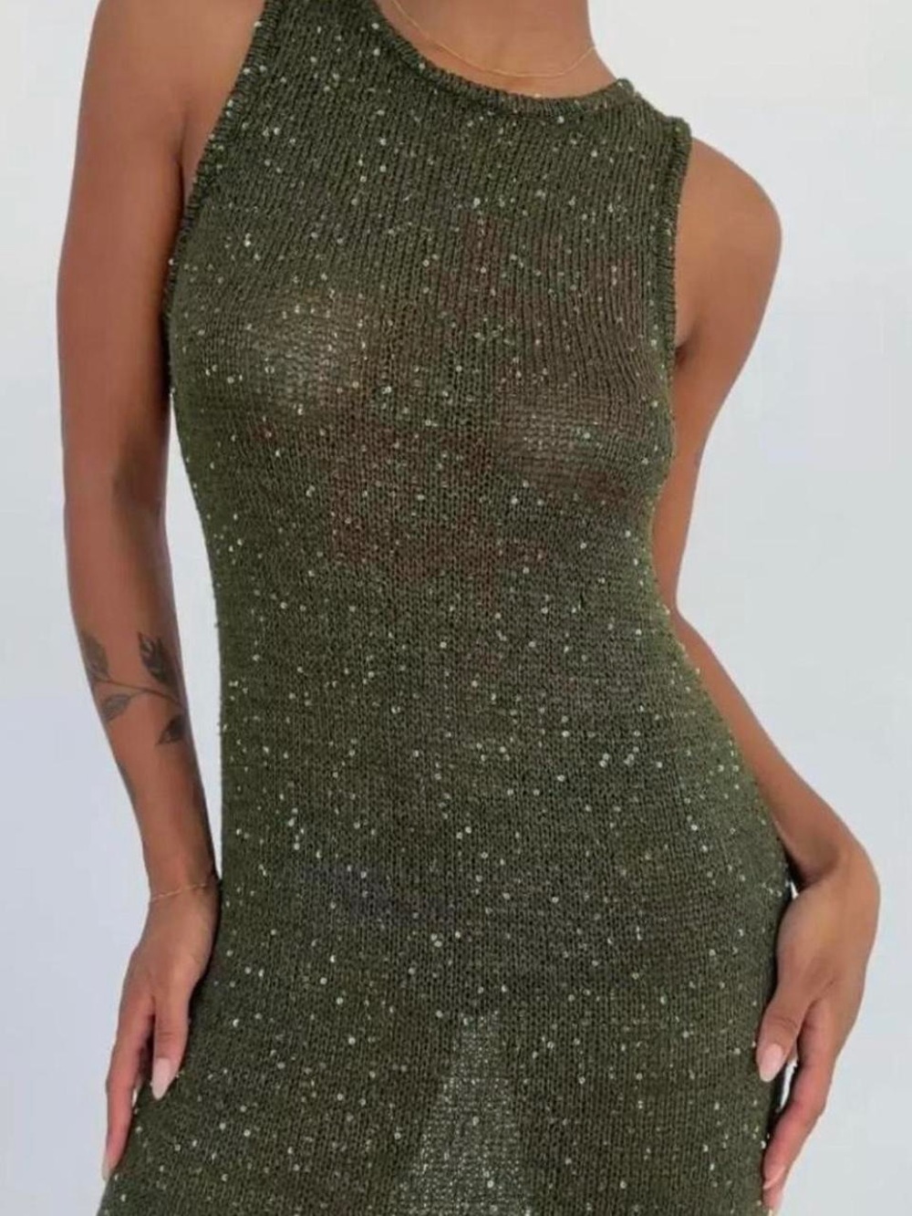 Rumored Green Maxi Dress